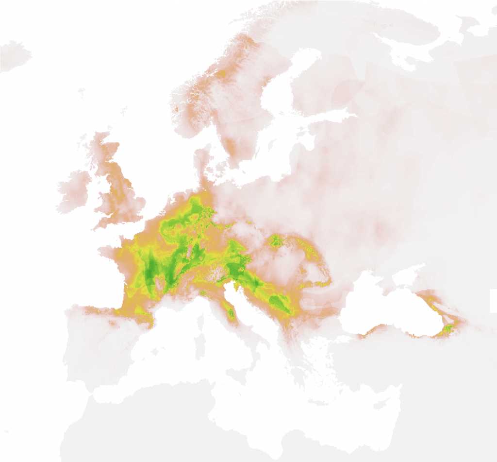 Bsal Europe Distribution Model
